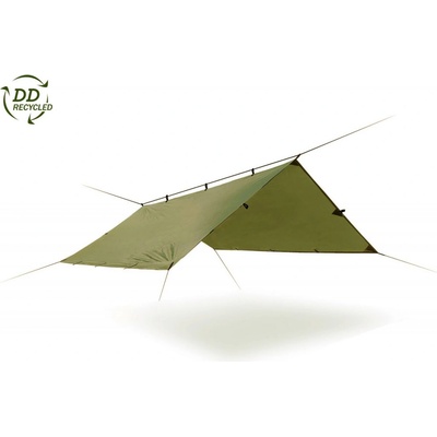 DD Hammocks Bivakovací plachta RECYKLOVANÁ 300 x 300 cm oliva šedá