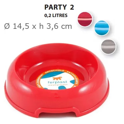 Ferplast PARTY 2, Пластмасова купа с гумички - 200 мл