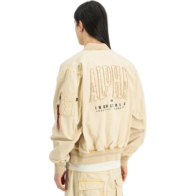 Alpha Industries MA-1 Heritage Bomber Jacket vintage white béžová