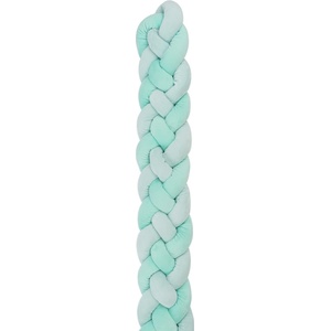 KikkaBoo Плетен плюшен обиколник 180см 4 плитки (15см) Mint (41109050144) - tary