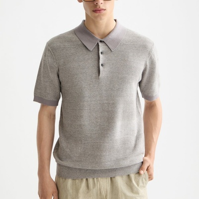 Scotch & Soda Polo Grey Melange