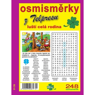 Osmisměrky z Telpresu luští celá rodina 1/2026 - 248 osmisměrek