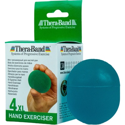 Theraband Hand Exerciser XL - posilovač rukou gelové vajíčko, zelené - středně měkké