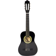 EcoToys dřevěná kytara se 6 strunami 76 cm Dark