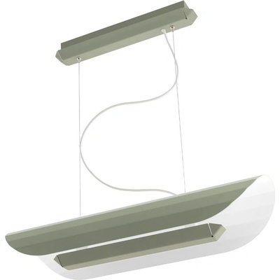 Kaspa Apolin линейна висяща лампа 65 см, зелен градински чай (11204113)