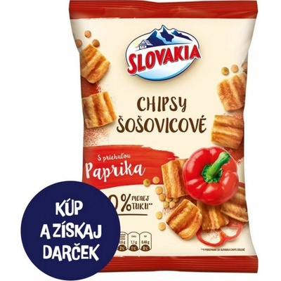 Slovakia Chipsy šošovicové s príchuťou paprika 65 g