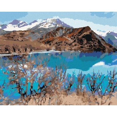 zuty Malování Podle Čísel Jezero Iskanderkul 80 x 100 Cm Plátno Rám 8596530091318