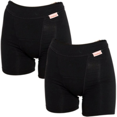 Modibodi dievčenské menštruačné nohavičky na spanie Teen Sleep Short Super Black 2 ks