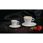  Чаша и чинийка за мока, бяла, 7cl, комплект от 6, "CoffeeTime" 1210TOG003 (1210TOG003)