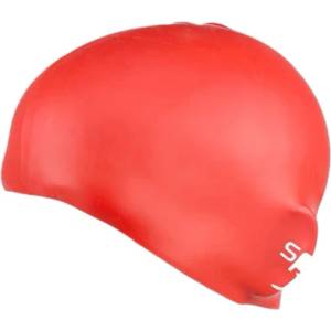 Speedo Шапка за плуване Speedo Plain Moulded Silicone Cap Junior Swim cap - Red - размер One Size (581-0064-0411)