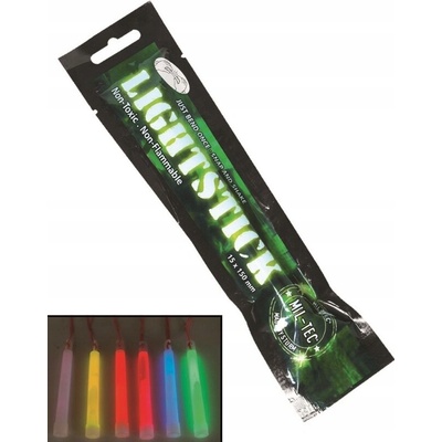 Mil-Tec Svietiaca tyčinka - chemické svetlo 10x150mm Biela