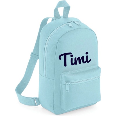 BagBase ruksak s menom Pastel - tmavo modrý