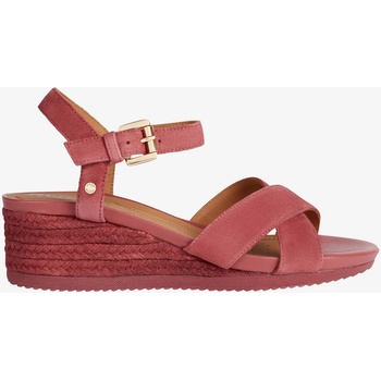 Geox Розови дамски велурени сандалки Geox Ischia Corda Geox | Rozov | ЖЕНИ | 38 1/2