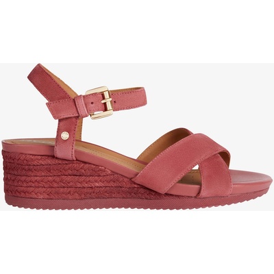 Geox Розови дамски велурени сандалки Geox Ischia Corda Geox | Rozov | ЖЕНИ | 38 1/2