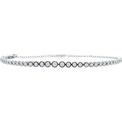 Eppi Elegantný strieborný náramok s lab-grown diamantmi Sonja BR49261