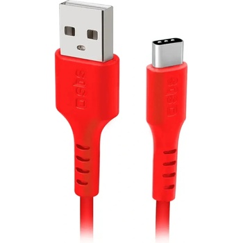 SBS tecablemicroc15r usb-a - usb-c кабел 1, 5 м - червен (tecablemicroc15r)