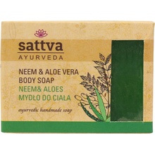 Sattva Ajurvédské ručně dělané mýdlo Neem a Aloe vera 125 g