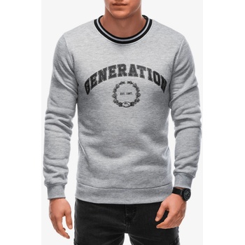 Edoti Сив мъжки суитшърт с щампа Edoti Edoti | Siv | МЪЖЕ | XXL