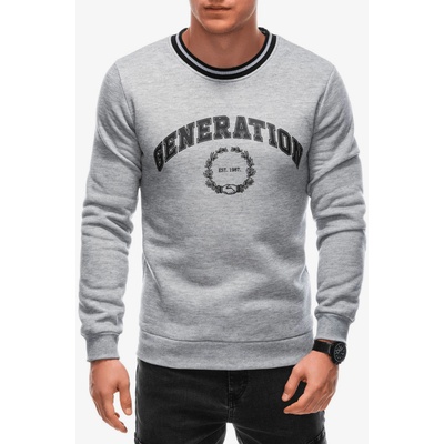 Edoti Сив мъжки суитшърт с щампа Edoti Edoti | Siv | МЪЖЕ | XXL