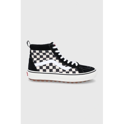 Vans UA SK8 HI MTE 1 BLK WHITE CHECKERBOARD 35