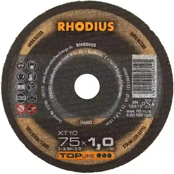 Rhodius Řezný kotouč 75 x 1,0 x 10,0 mm 206803