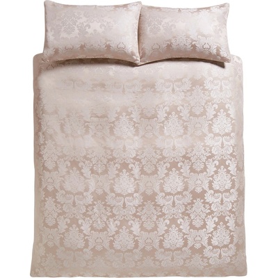 Catherine Lansfield Бежово двойно спално бельо от дамаск 200x200 cm Damask Jacquard - Catherine Lansfield (BD/44737/W/DQS/CHP)