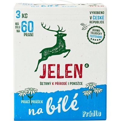 Jelen prací prášek na bílé prádlo Kopretina 3 kg