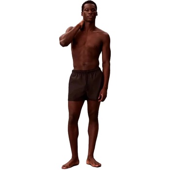 Calvin Klein Бански гащета Calvin klein LV00N61046 swimming boxer - Brown (Black)