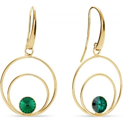 Spark se Swarovski Elements Glory KWODG1122SS29EM Emerald zelené