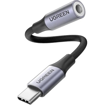 UGREEN Аудио кабел Ugreen - AV161, USB-C/жак 3.5 mm, 0.1 m, черен (0403007)