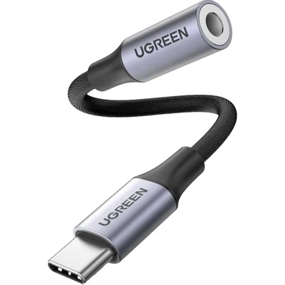 UGREEN Аудио кабел Ugreen - AV161, USB-C/жак 3.5 mm, 0.1 m, черен (0403007)
