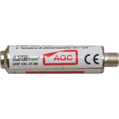 Emme Esse Anténní předzesilovač 16dB F-F 81942AG tvaru válečku, s AGC – Zboží Živě