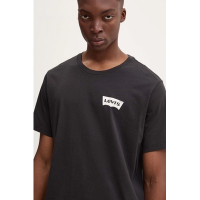 Levi's bavlněné tričko s potiskem 22491 černá