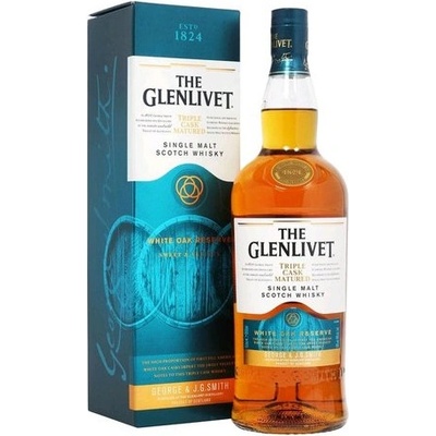 Glenlivet White OAK Triple Cask 40% 1 l (karton)