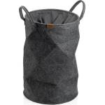 Kela (Германия) Кръгъл кош за пране kela fay с връзки - тъмносив (kela 24491)