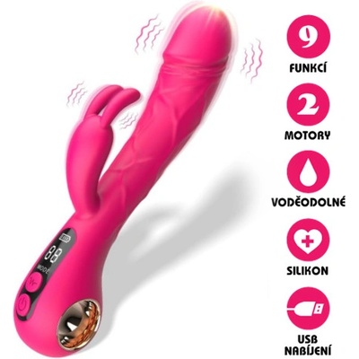 VšeNaSex.cz Silikonový USB Rabbit Vibe růžový