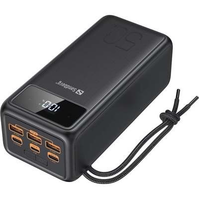 Sandberg Външна батерия/power bank/ Sandberg 420-75, 50000mAh, черна, 3x USB-A, 3x USB-C, фенер (420-75)