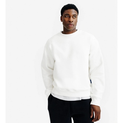 DECATHLON mikina s kulatým výstřihem bílá