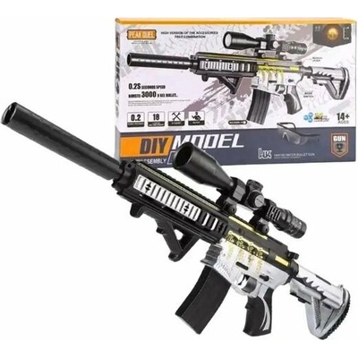 Sunny Blaster HK416D útočná puška s vodným gélom a príslušenstvom čierna a strieborná RS 99-19-colour