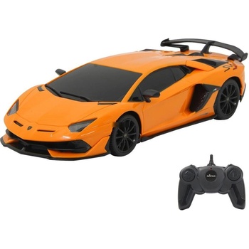 Jamara Toys Jamara Lamborghini Aventador SVJ кола с дистанционно управление, оранжев/черен, мащаб 1: 24 (405186)