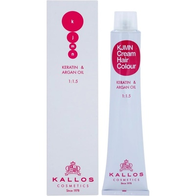 Kallos KJMN Cream Hair Colour Keratin & Argan Oil боя за коса с кератин и арганово масло цвят 4.0 Medium Brown 100ml