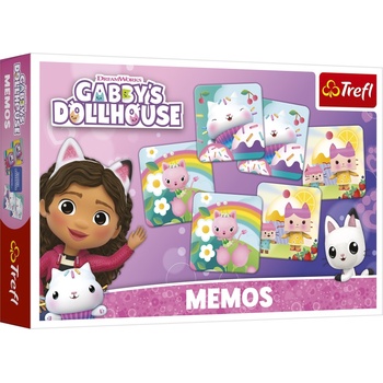 Trefl Настолна игра Gabby's Dollhouse: Memos - Детска