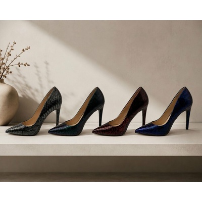 Ideal Shoes dámské lodičky zelená