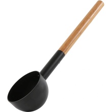 Narvi Black hliníková naběračka do sauny černá 43 cm
