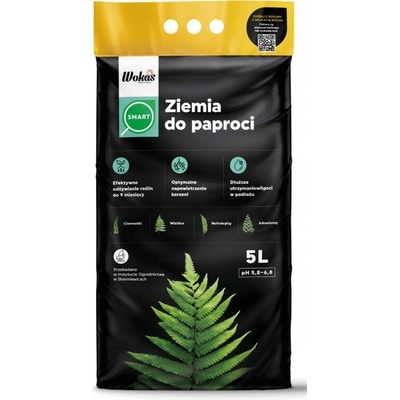 Wokas zemný substrát pre paprade 5 l