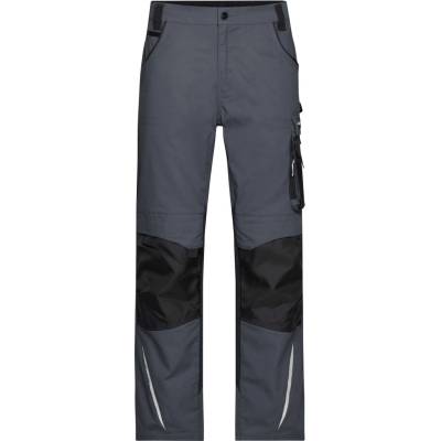 James & Nicholson JN1832 Pracovné nohavice black/carbon
