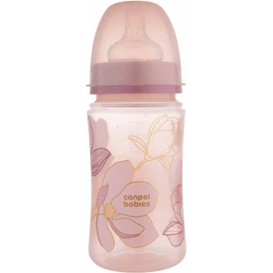 Canpol babies Бебешко антиколик шише Canpol - Easy Start, Gold, 240 ml, розово (35/240_pin) - baby