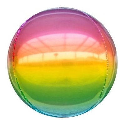 Godan Fóliový balónik gule Ombre dúhová 40 cm