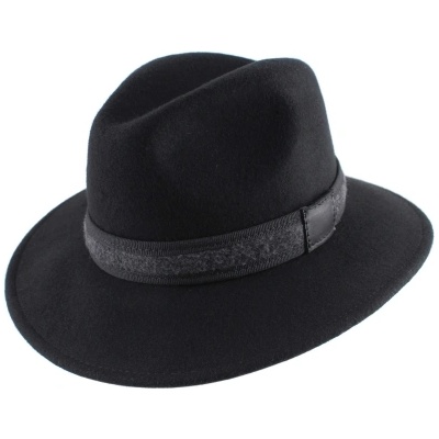 Мъжка филцова Fedora HatYou CF0040 N, Черен