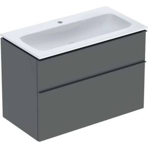 Geberit iCon - Шкаф с мивка, 90х48х63 см, 2 чекмеджета, лава 502.337. JK. 1 (502.337.JK.1)